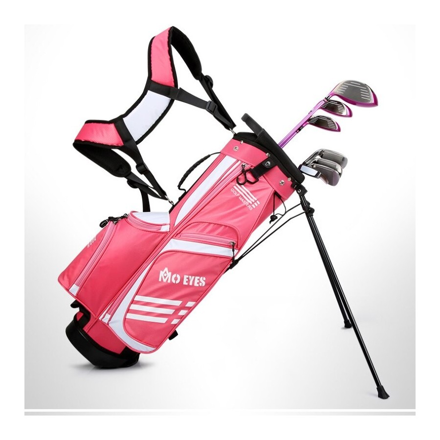PGM Mo Eye Children&39s Golf Bags 120-165cm boys and girls Teens Portable Double Shoulder Strap Bracket Gun Bag QB059
