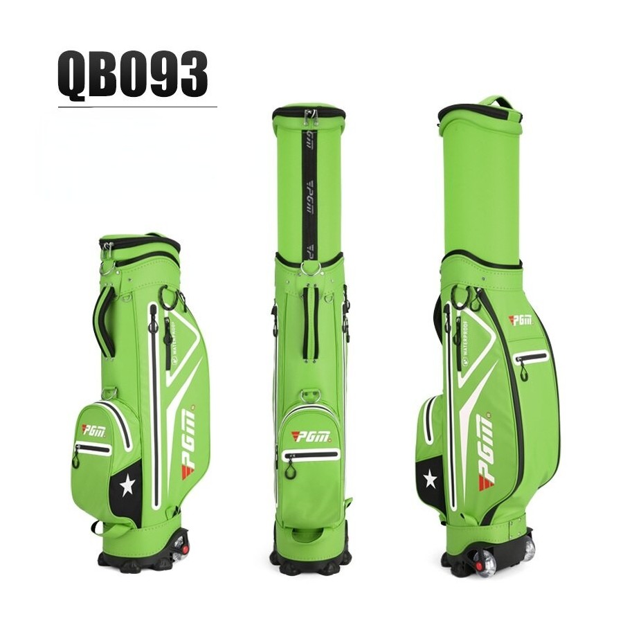 PGM Children Golf Bags Air Pack Boy Girl Scalable Ball Cap Waterproof Nylon TPU Large Capacity Accessory Hold 13pcs Clubs QB093