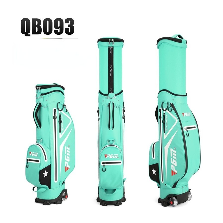 PGM Children Golf Bags Air Pack Boy Girl Scalable Ball Cap Waterproof Nylon TPU Large Capacity Accessory Hold 13pcs Clubs QB093