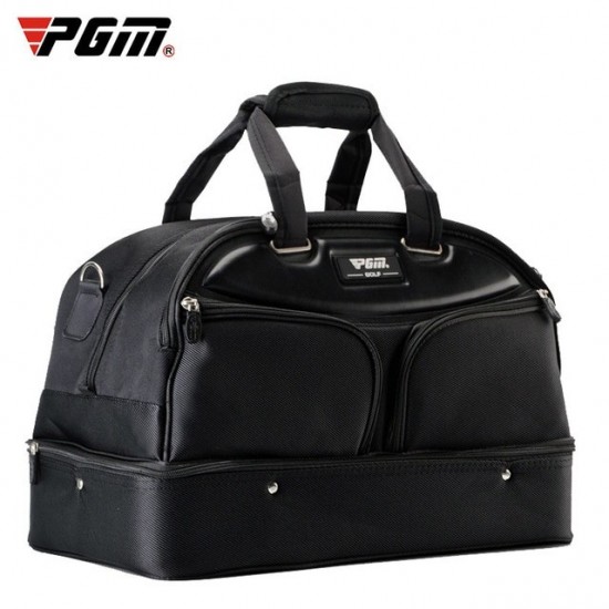 PGM Authentic Golf Clothing Bag Men&39s Double-decker All-black Clothing Bag Super Large Capacity High-end Ball Bag YWB005