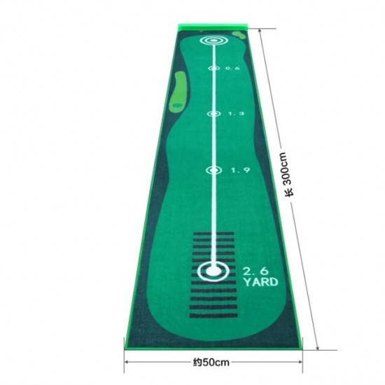 PGM Indoor Golf Training Mat Golf Clubs Golf Putting Hitting Training Tools Practice Carpet 0.5*3M TL017