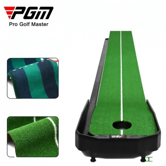 PGM Golf Putting Mat Portable Outdoor and Indoor Golf Practice Mat True Roll Surface &amp Non Slip Bottom Pads TL025