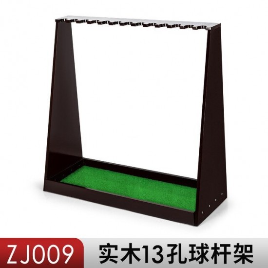 PGM Golf Club Holder Wood Shelf Display Stand Solid Hardware Screw Fixing Easy To Insert 13 Slot Brackets ZJ009