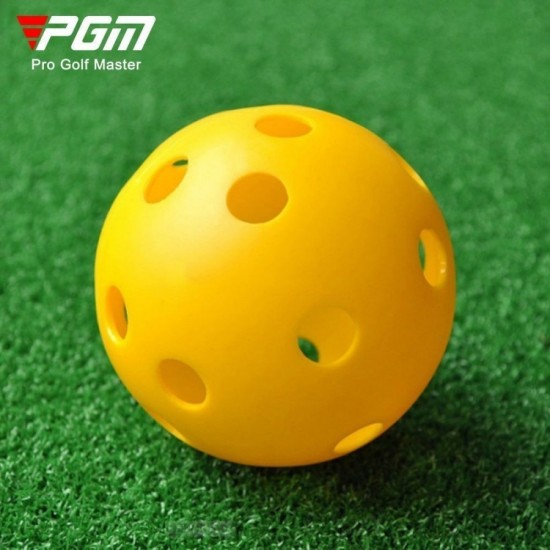 PGM 20pcs Golf Hollow Indoor Practice Ball Ultra-light Swing Putting Training Yellow White Random Color Factory Wholesale Q009