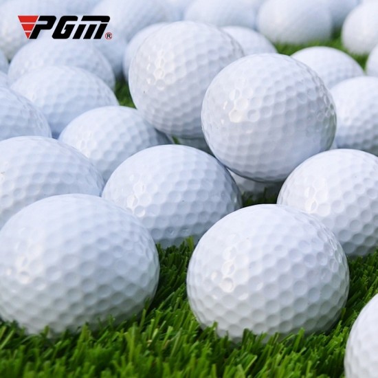 Wholesale 10pcs PGM Double Layer Golf Balls Golf Swing Putting Practice Ball White Standard Blank Golf Ball Customizable Logo